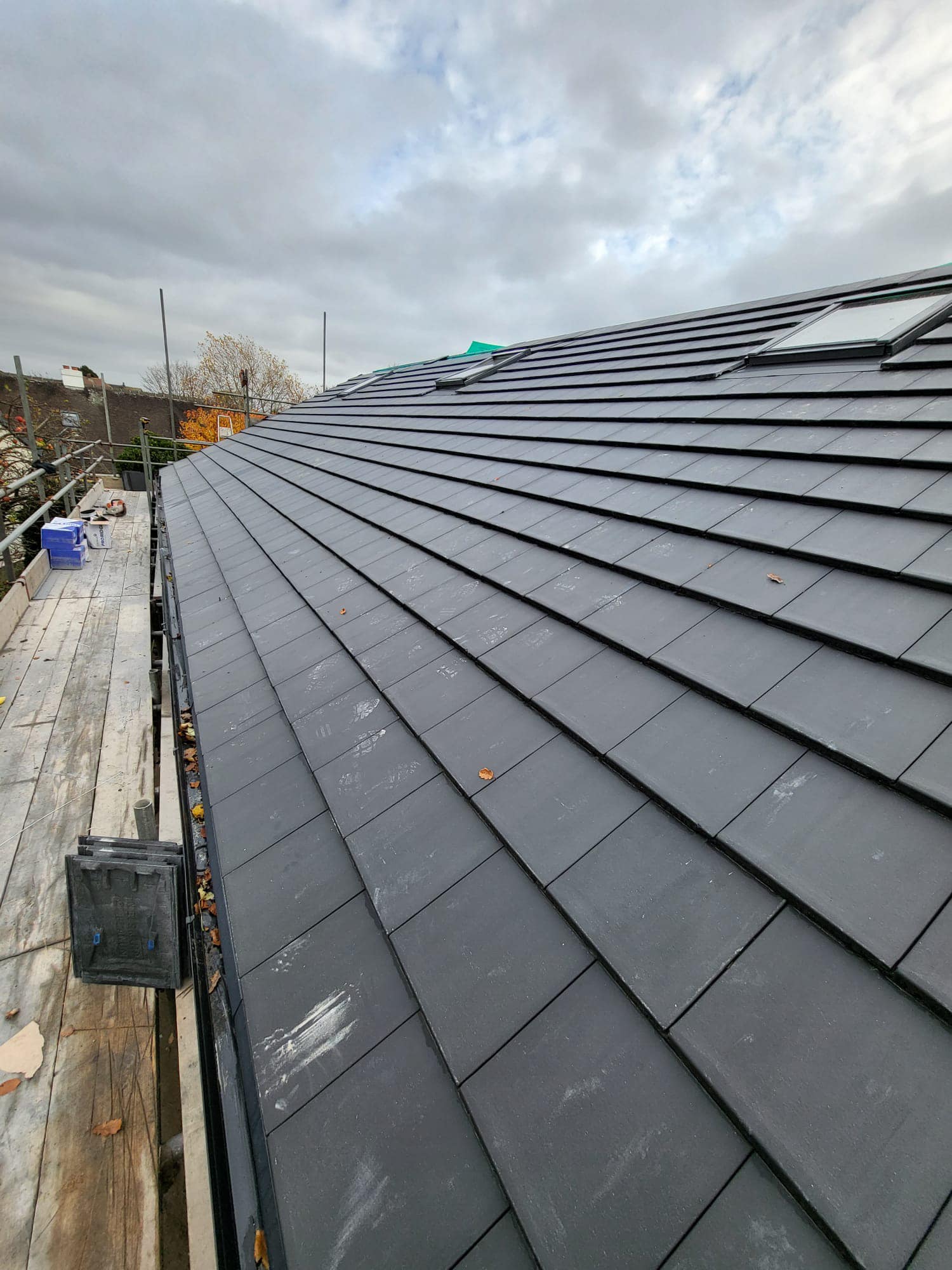 Professional roofing work